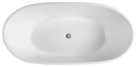 Olivia Gloss White Free Standing Bathtub 1300*700*560 mm Poseidonbk