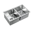 Stainless Steel Double Bowl Sink 775*450*235mm Poseidonbk