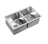 Stainless Steel Double Bowl Sink 775*450*235mm Poseidonbk
