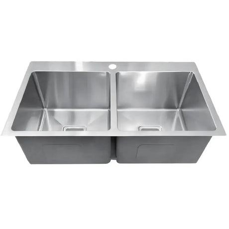 Stainless Steel Double Bowl Sink 775*450*235mm Poseidonbk
