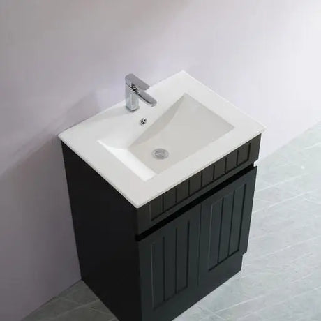 ACACIA SHAKER PVC Floor Vanity 600 Poseidon