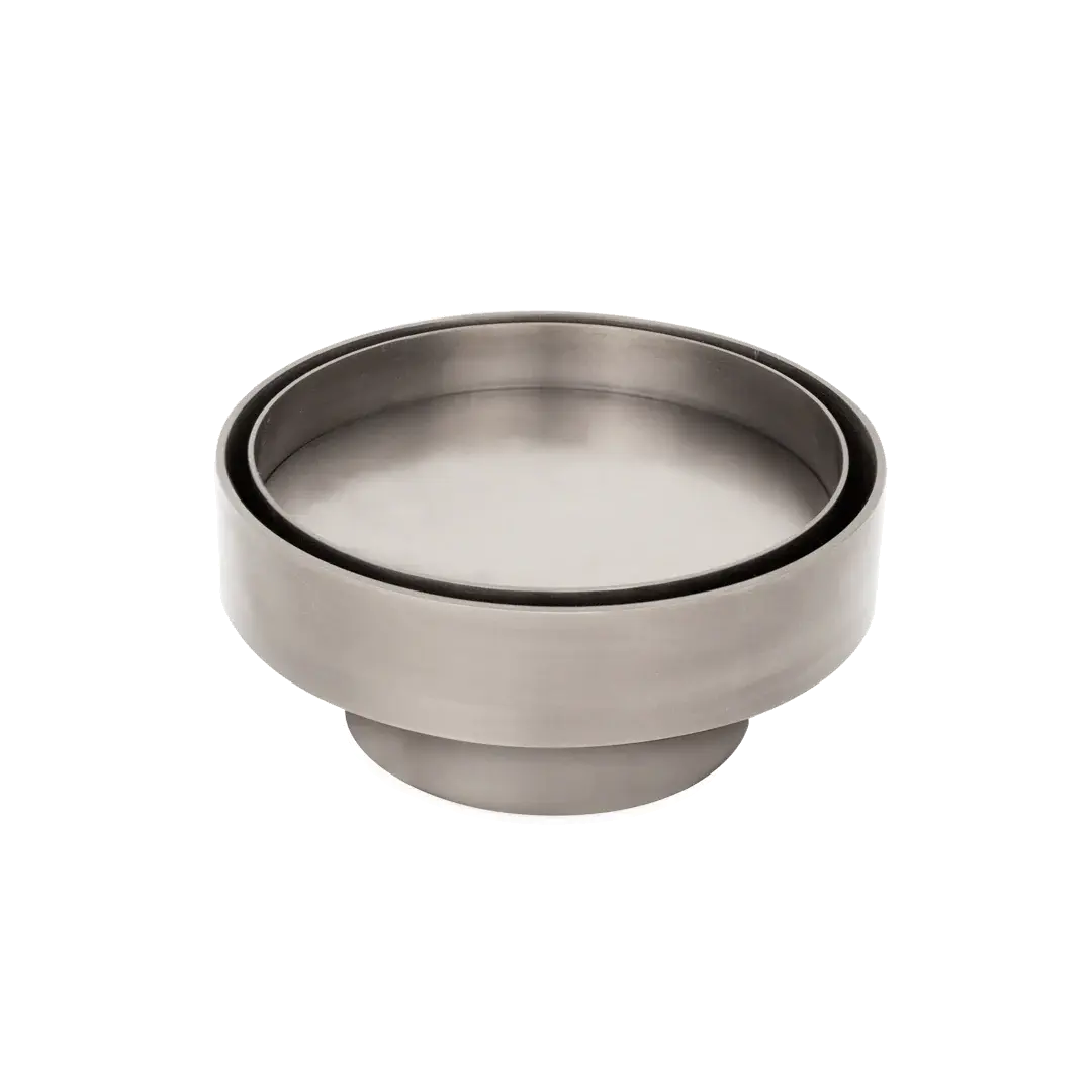 100mm Round Brushed Nickel Stainless Tile Insert Floor Waste Somer