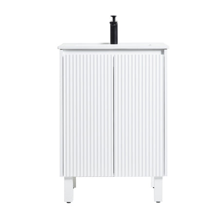 Brighton Freestanding PVC Vanity 600mm (Matte White) Poseidon