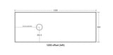 Bellevue PVC Wall Hung Vanity 1200mm (Single Bowl/Double Bowl) (Prime Oak) Poseidon