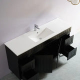 ACACIA SHAKER PVC Floor Vanity 1500 (Single/Double Bowl) Poseidon
