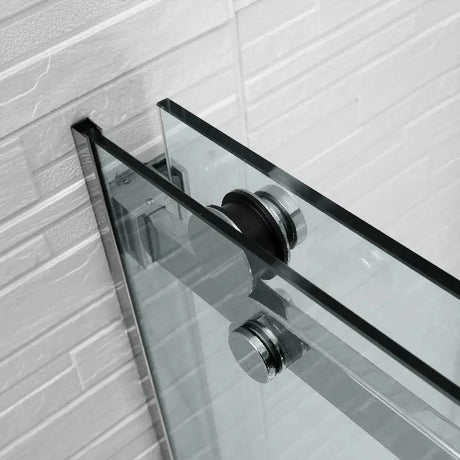 Frameless Adjustable Wall to Wall Sliding Shower Screen ozcovey