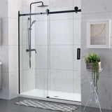 Frameless Adjustable Wall to Wall Sliding Shower Screen ozcovey