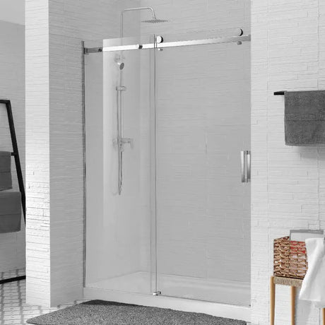 Frameless Adjustable Wall to Wall Sliding Shower Screen ozcovey