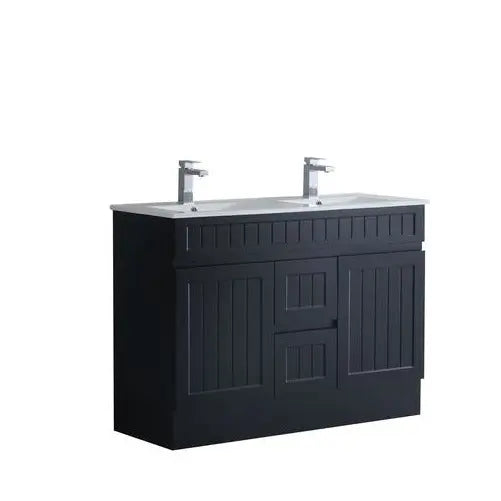 ACACIA SHAKER PVC Floor Vanity 1500 (Single/Double Bowl) Poseidon