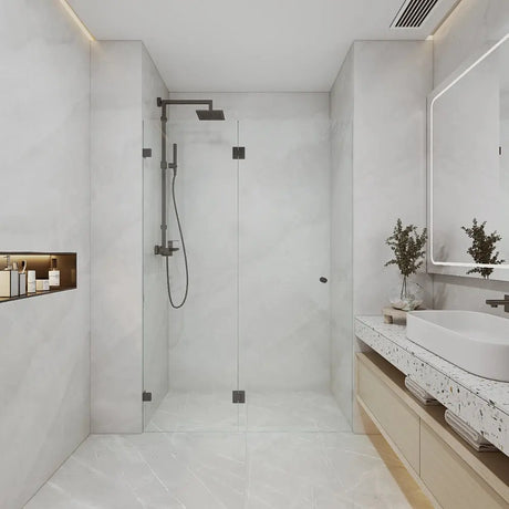 Frameless Wall to Wall Shower Screen ozcovey